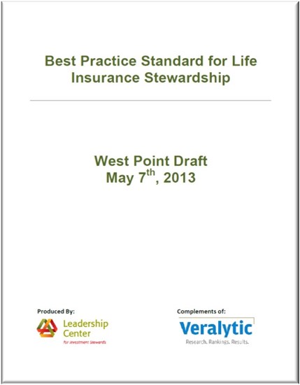 West Point Draft of Best Practice Standards for Managing Life Insurance as a Fiduciary